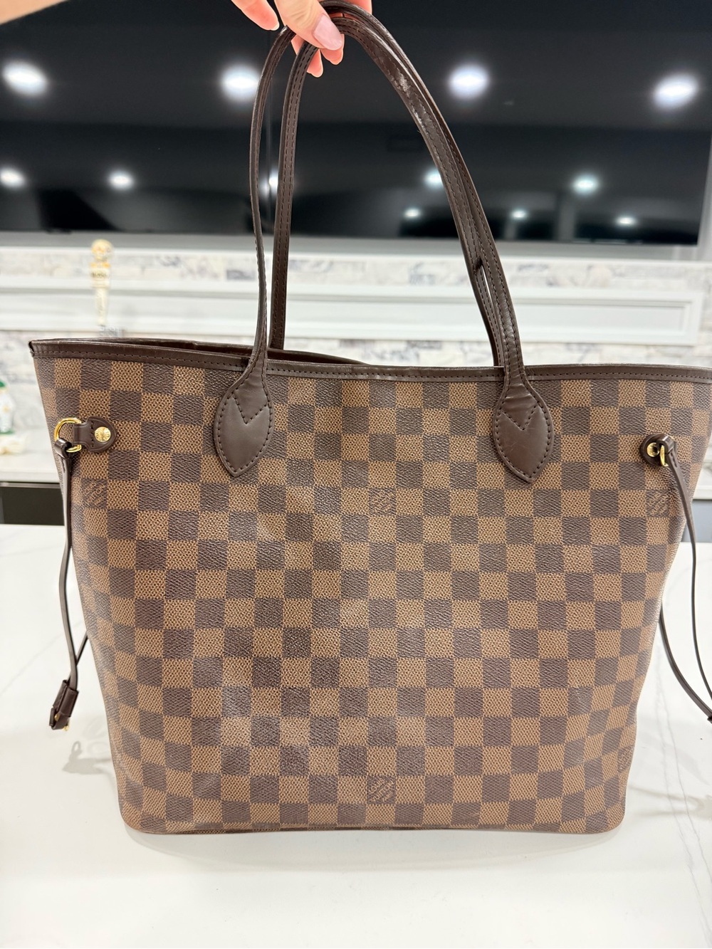 Louis Vuitton Neverfull Mm with rose ballerine interior
